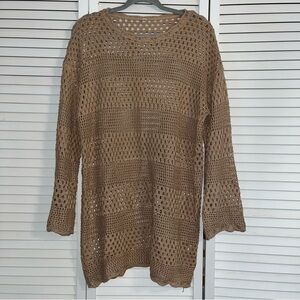 Unbranded Boho Style Tan Tunic / Size M